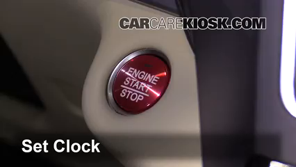 2016 Acura MDX SH-AWD 3.5L V6 Reloj Fijar hora de reloj